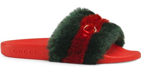 affordable gucci slides|Gucci slides fluffy.